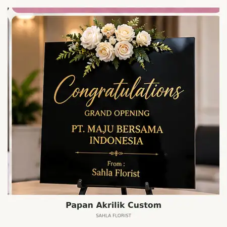 Papan Bunga Akrilik Semarang Selatan